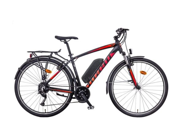 MAYO e-XR TOUR TREK V BB čierna - červená